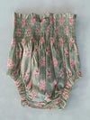 Floral Print Diaper Cover - Sage Green