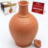 Terracotta Clay Pitcher with Lid (Large)