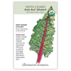 Swiss Chard Ruby Red Org Seed Pkt