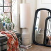 Ceramic Floor Lamp w/ Linen Shade