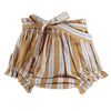 Mustard & White Stripe Shorts