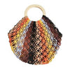 Multicolored Woven Beach Bag