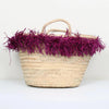 Raffia Tassle Basket
