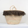 Raffia Tassle Basket