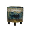 Reactive Glaze Footed Planter