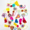 Heart Pom Keychain