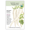 Radish Daikon (White) Org Seed Pkt