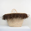 Raffia Tassle Basket